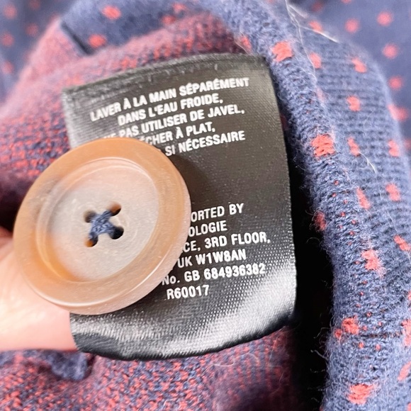 Anthropologie Rosie Neira Dotted Knit Sweater Blazer Medium ASO Vampire Diaries - Picture 10 of 11